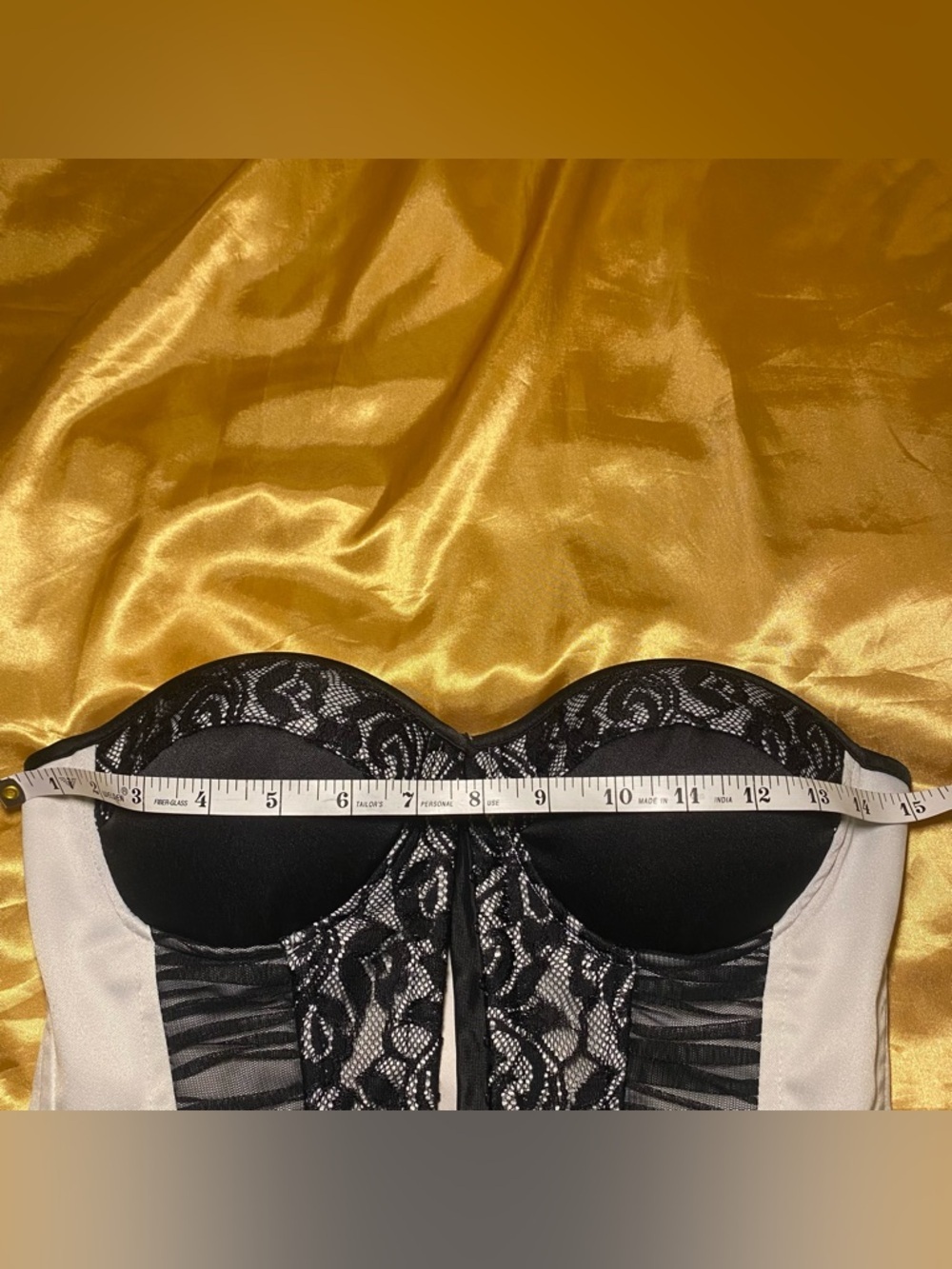 Charlotte Russe Lace Satin Corset Bustier Top - Picture 7 of 9